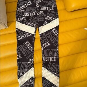 Justice Active Black Athletic Wear leggings sz 14/16 nwot